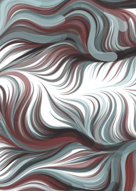 vector illustration, chaotic lines and waves, flowing curve background
