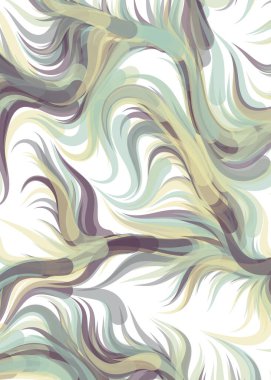 vector illustration, chaotic lines and waves, flowing curve background