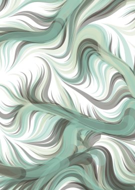 vector illustration, chaotic lines and waves, flowing curve background