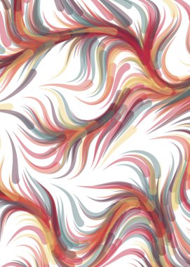 vector illustration, chaotic lines and waves, flowing curve background