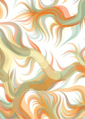 vector illustration, flowing curve waves and lines background