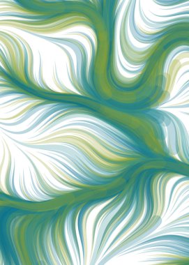 vector illustration, flowing curve waves and lines background