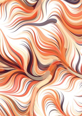 vector illustration, flowing curve waves and lines background