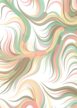 vector illustration, flowing curve waves and lines background