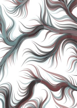 vector illustration, flowing curve waves and lines background