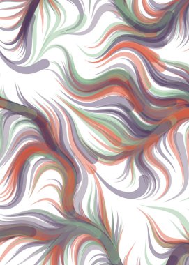 vector illustration, flowing curve waves and lines background