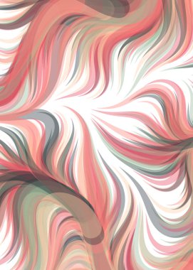 vector illustration, flowing curve waves and lines background