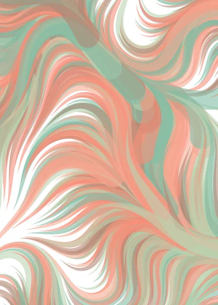 Abstract Chaotic Waves Flowing Pattern Vector Illustration — Archivo Imágenes Vectoriales