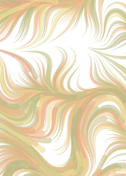 Abstract Chaotic Waves Flowing Pattern Vector Illustration — Image vectorielle