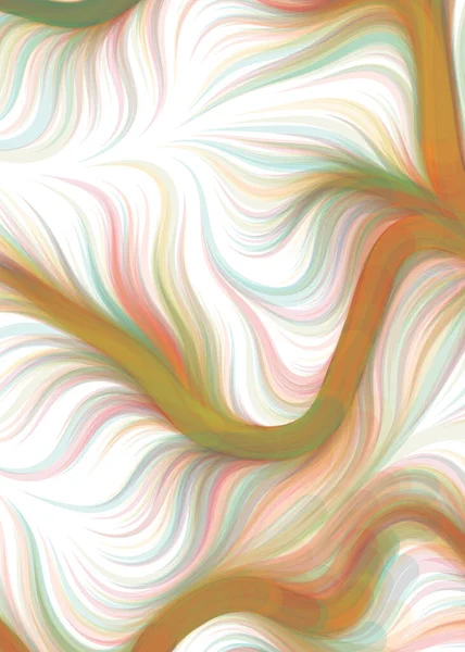 Abstract Chaotic Waves Flowing Pattern Vector Illustration — Image vectorielle