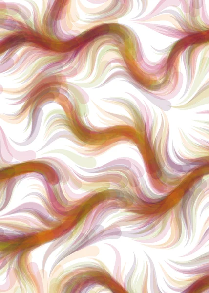 Abstract Chaotic Waves Flowing Curve Pattern Vector Illustration — Archivo Imágenes Vectoriales