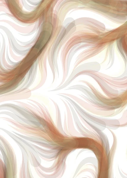 Abstract Chaotic Waves Flowing Curve Pattern Vector Illustration — Image vectorielle