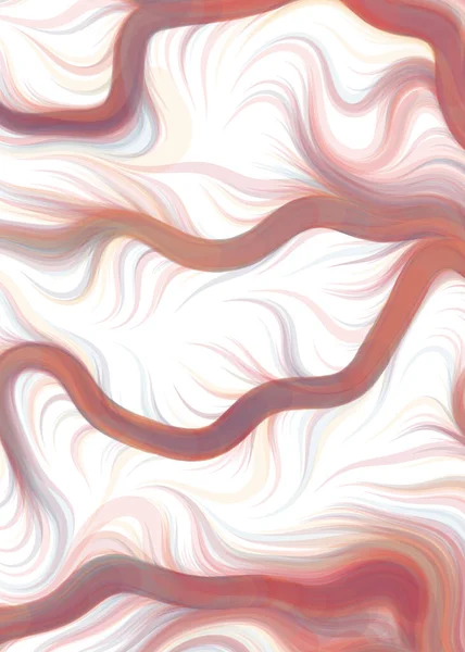 Abstract Chaotic Waves Flowing Curve Pattern Vector Illustration —  Vetores de Stock