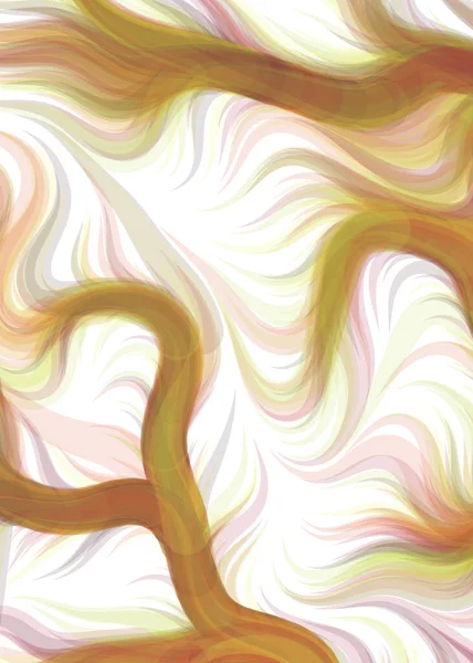 Абстрактні Хаотичні Хвилі Крива Тече Візерунок Векторні Ілюстрації — стоковий вектор