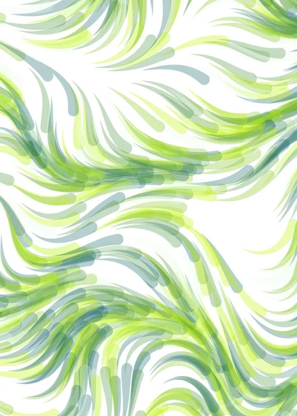 Abstract Chaotic Waves Flowing Curve Pattern Vector Illustration — Stock vektor