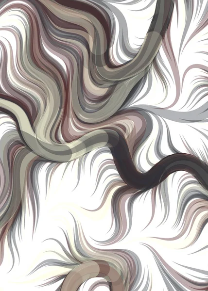 Vector Illustration Abstract Chaotic Waves Flowing Curve Background — Διανυσματικό Αρχείο