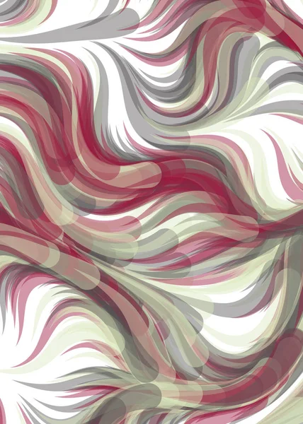 Vector Illustration Abstract Chaotic Waves Flowing Curve Background — ストックベクタ