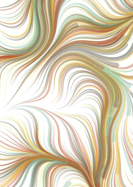 Vector Illustration Abstract Chaotic Waves Flowing Curve Background —  Vetores de Stock