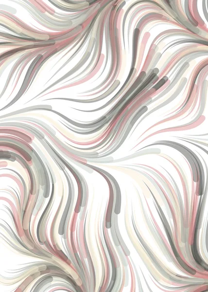 Vector Illustration Abstract Chaotic Waves Flowing Curve Background — Stockvektor