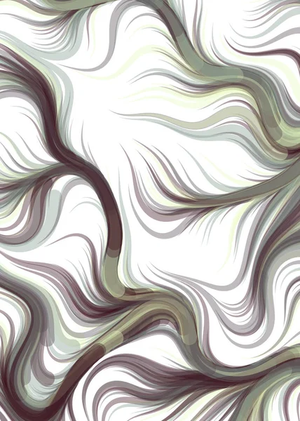 Vector Illustration Abstract Chaotic Waves Flowing Curve Background — Stok Vektör