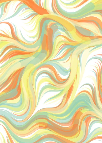 Vector Illustration Abstract Chaotic Waves Flowing Curve Background — Stok Vektör