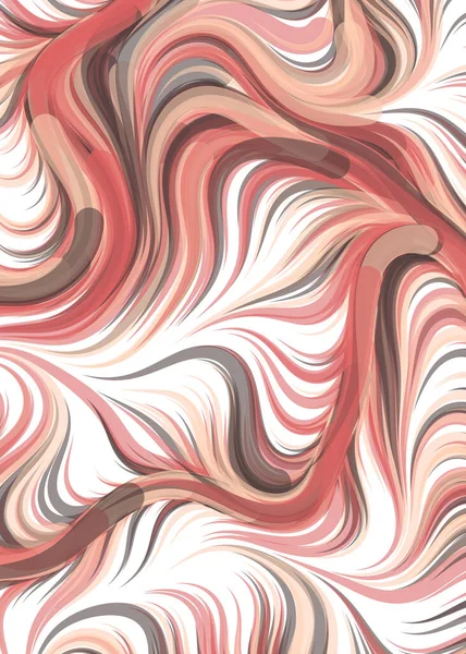 Векторна Ілюстрація Абстрактні Хаотичні Хвилі Фонова Крива — стоковий вектор