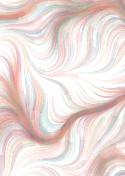 Vector Illustration Abstract Chaotic Waves Flowing Curve Background — Stockvektor