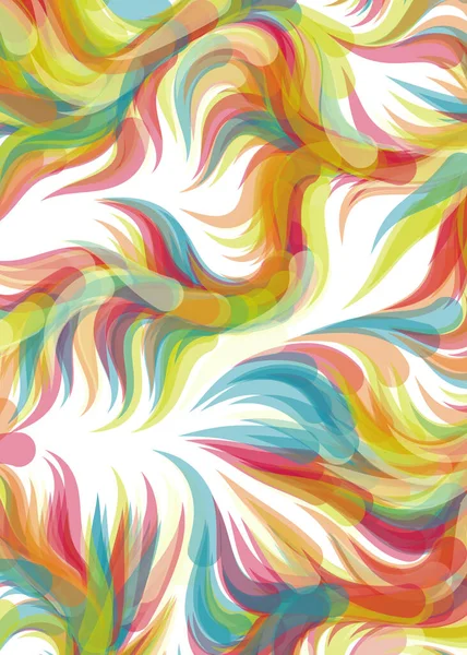 vector illustration, Abstract chaotic waves, flowing curve background