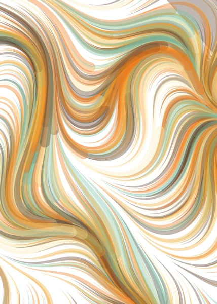 Vector Illustration Abstract Chaotic Waves Flowing Curve Background - Stok Vektor
