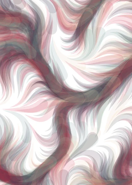 Vector Illustration Abstract Chaotic Waves Flowing Curve Background — ストックベクタ