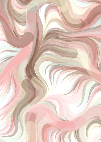 Vector Illustration Abstract Chaotic Waves Flowing Curve Background — Vector de stock