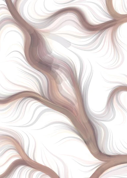 Vector Illustration Abstract Chaotic Waves Flowing Curve Background — Stockový vektor