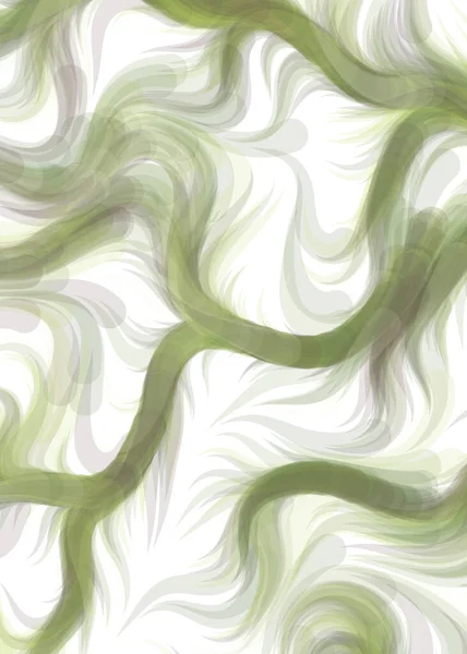 Vector Illustration Abstract Chaotic Waves Flowing Curve Background — ストックベクタ