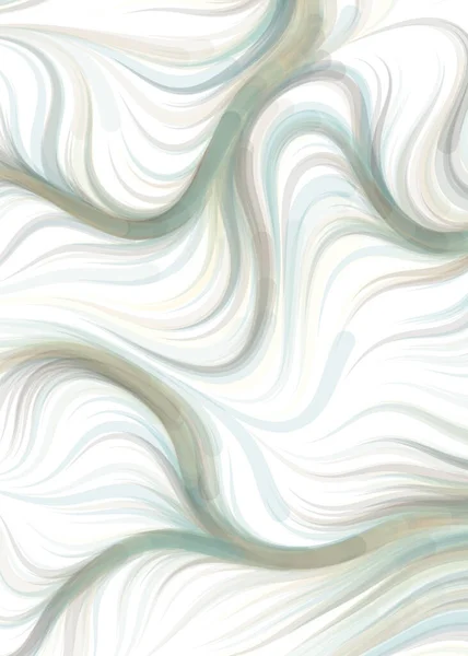 Vector Illustration Abstract Chaotic Waves Flowing Curve Background — Stockvektor