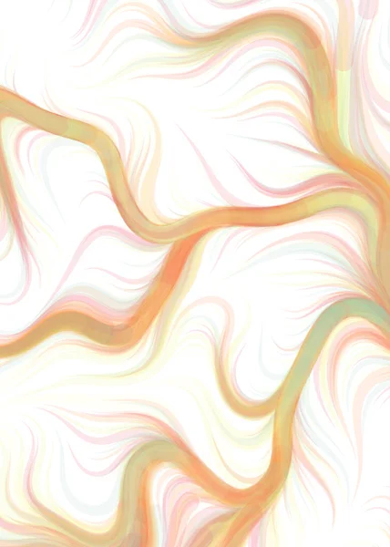 Vector Illustration Abstract Chaotic Waves Flowing Curve Background — Stockový vektor