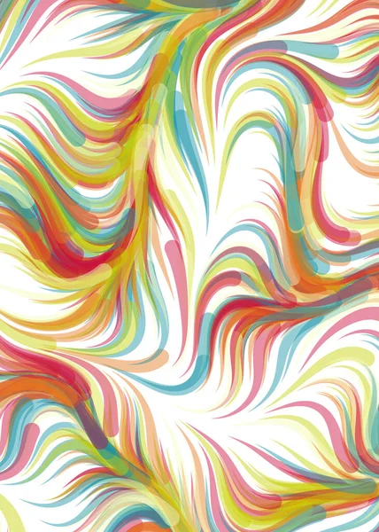 Vector Illustration Chaotic Lines Waves Flowing Curve Background — Vector de stock