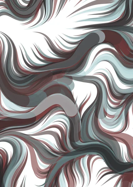 vector illustration, chaotic lines and waves, flowing curve background