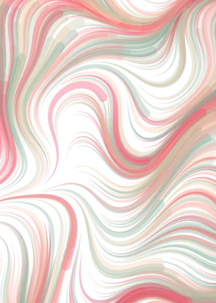ベクトル図 カオス線と波 流れる曲線の背景 — ストックベクタ