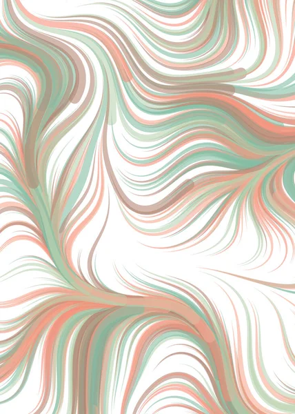 Vector Illustration Chaotic Lines Waves Flowing Curve Background — Stok Vektör