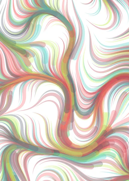 vector illustration, chaotic lines and waves, flowing curve background