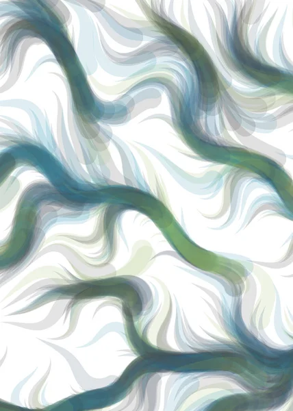 Vector Illustration Chaotic Lines Waves Flowing Curve Background — Vetor de Stock