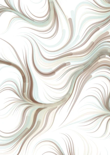 vector illustration, chaotic lines and waves, flowing curve background