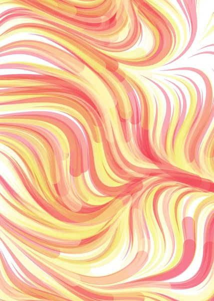Vector Illustration Chaotic Lines Waves Flowing Curve Background — Stockvektor