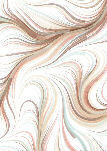 Vector Illustration Chaotic Lines Waves Flowing Curve Background — Stock vektor