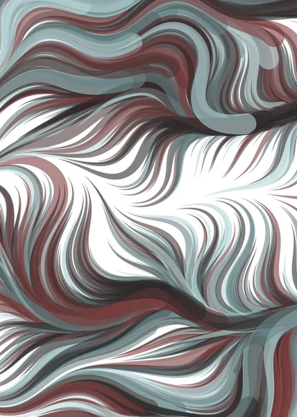 vector illustration, chaotic lines and waves, flowing curve background