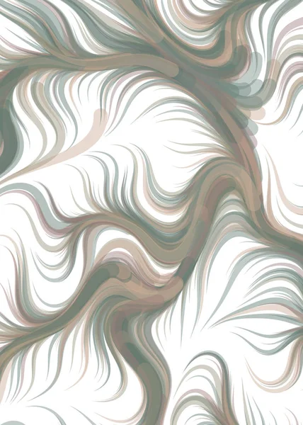 vector illustration, chaotic lines and waves, flowing curve background