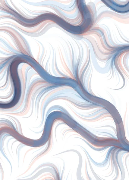 vector illustration, chaotic lines and waves, flowing curve background