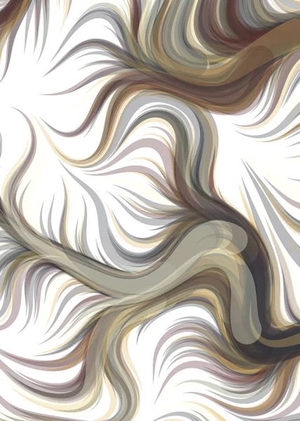 vector illustration, chaotic lines and waves, flowing curve background