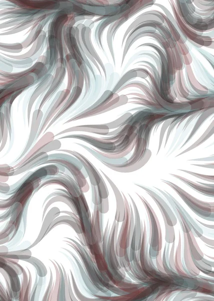 Vector Illustration Chaotic Lines Waves Flowing Curve Background — ストックベクタ