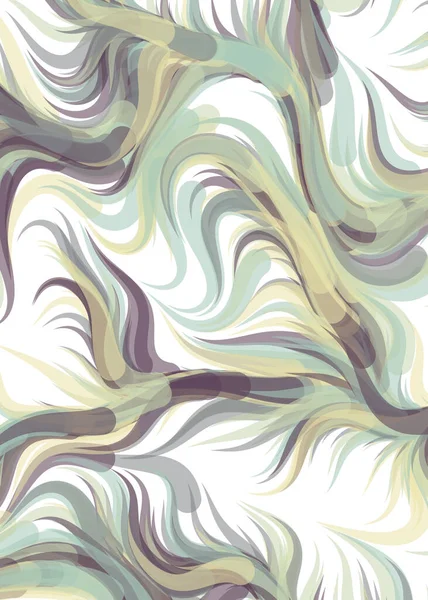 Vector Illustration Chaotic Lines Waves Flowing Curve Background — Vettoriale Stock